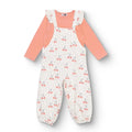 HelloBaby Ribbed Baby Dungarees & T-Shirt Set (6-9 Months to 4-5 Years)