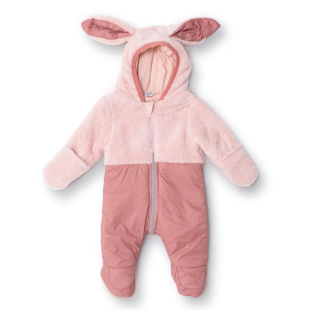 Midimod Hooded Fleece Baby Pramsuit with Feet (3 Months to 12 Months)