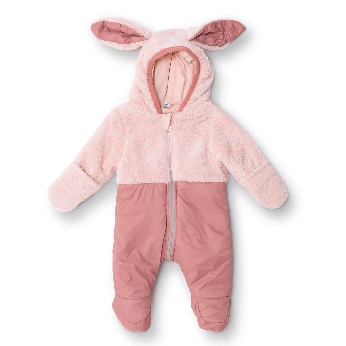 Midimod Hooded Fleece Baby Pramsuit with Feet (3 Months to 12 Months)