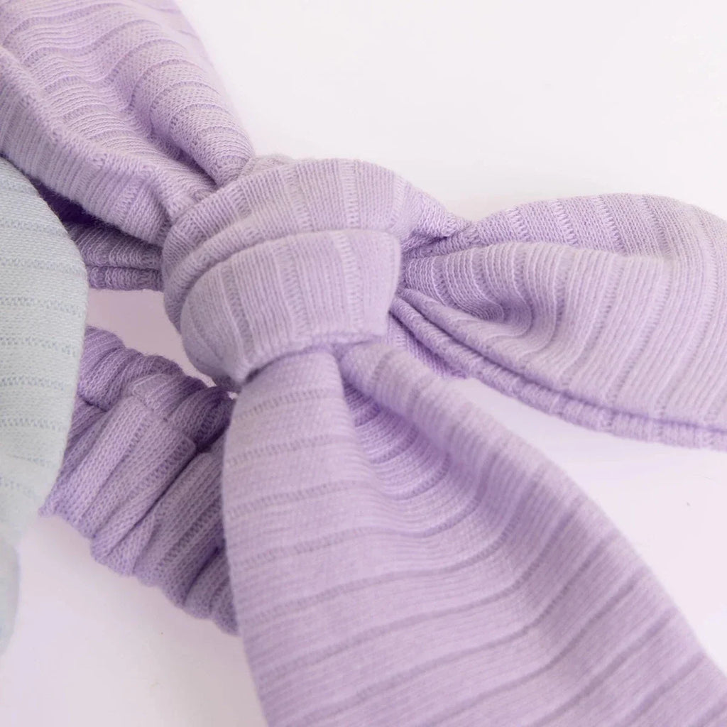 HelloBaby 2 Pack Tie-Fastening Bow Baby Headbands (One Size)