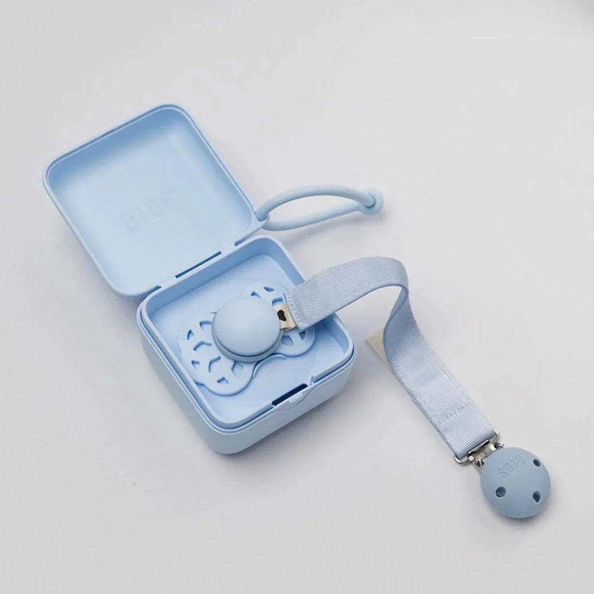 BIBS Soother Clip Ribbon - Dusty Blue