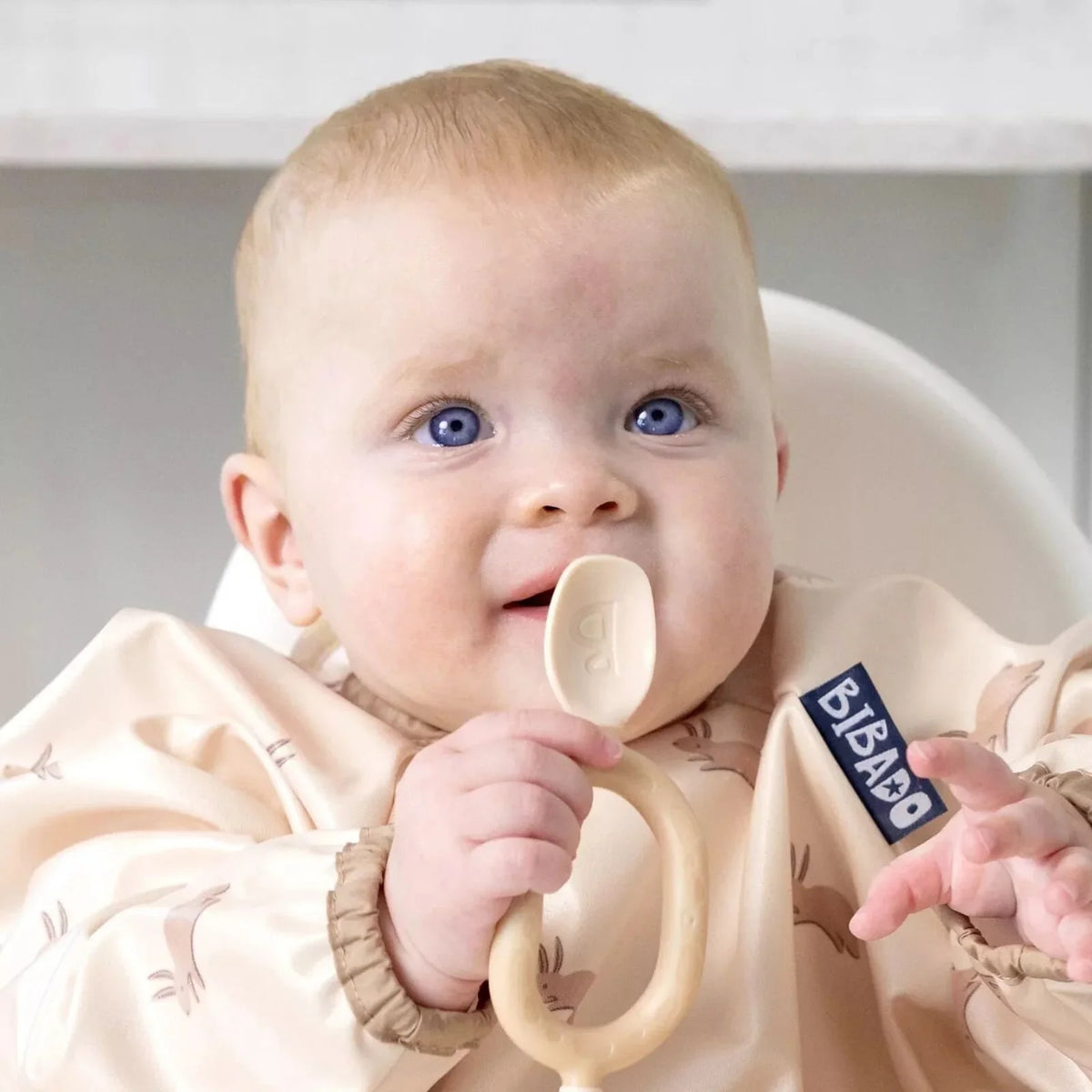 Bibado Dippit Baby Weaning Spoons 6+ months Pack of 2 - Fawn