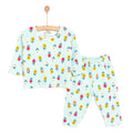HelloBaby Floral Motif Ribbed Long Sleeve Baby Pyjama Set (6 Months to 4 Years)