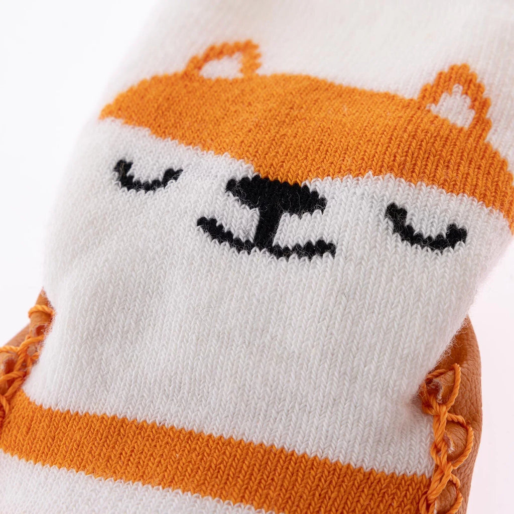 HelloBaby Fox Print Slipper Baby Socks