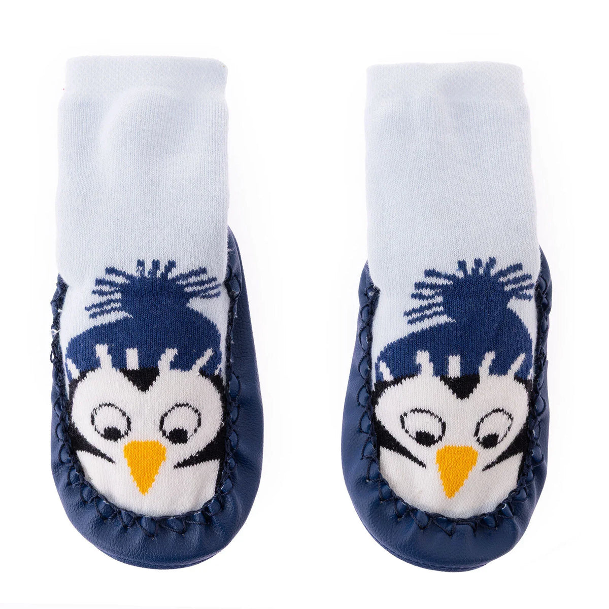 HelloBaby Penguin Print Slipper Baby Socks