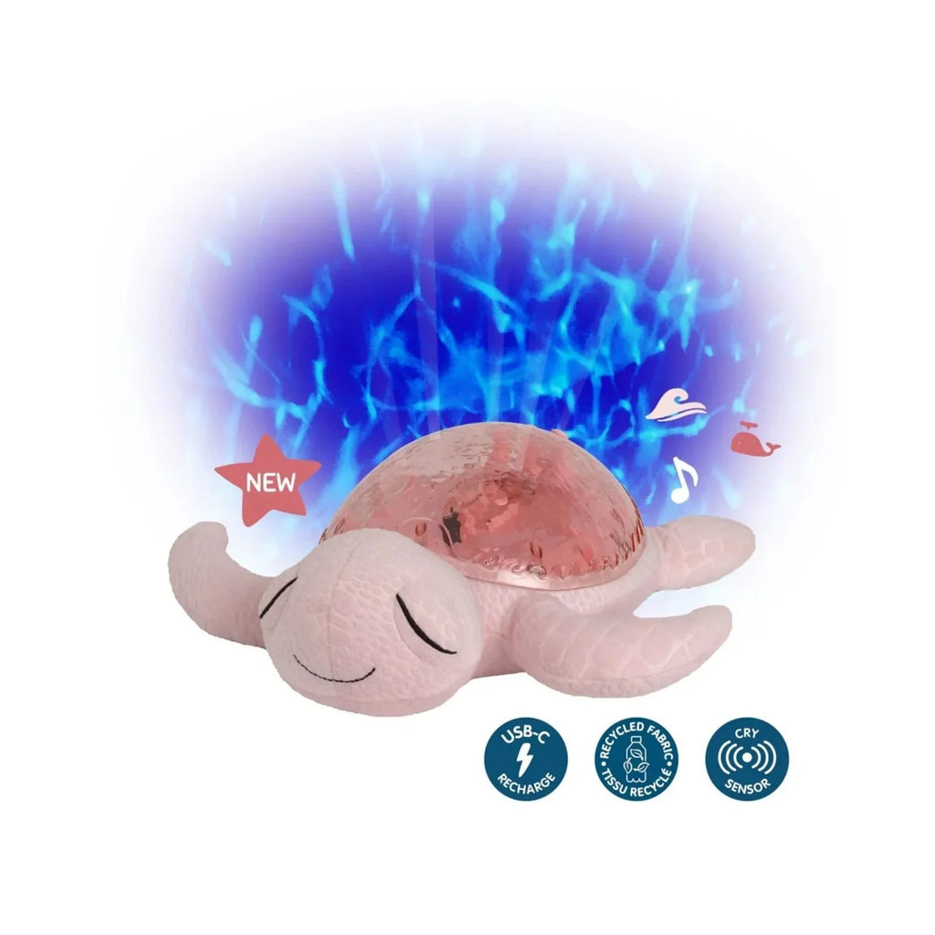 Cloud.b Tranquil Turtle White Noise & Night Light - Pink