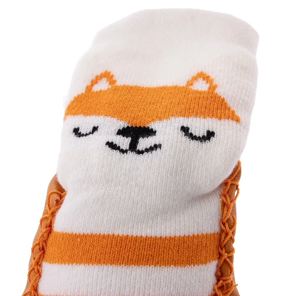 HelloBaby Fox Print Slipper Baby Socks