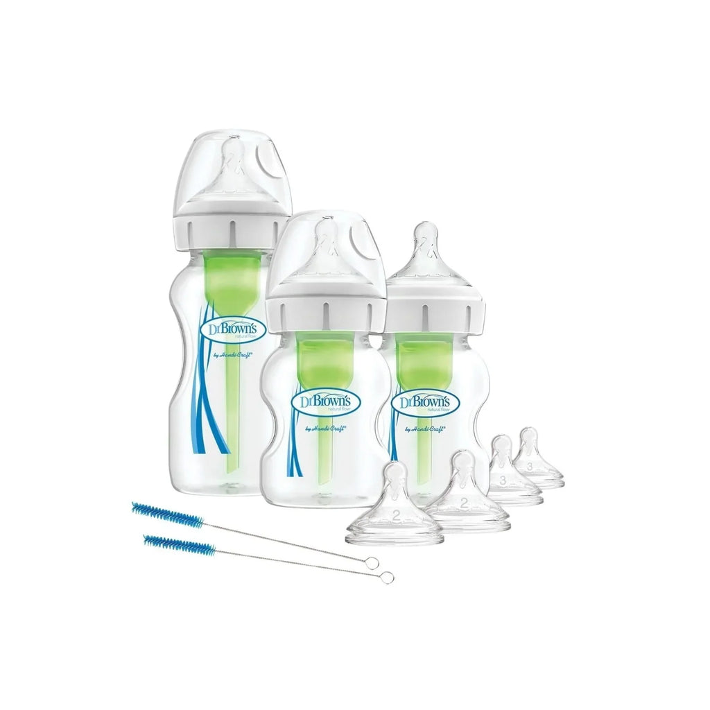 Dr. Brown's Options+ Anti-Colic Baby Bottle Wide Neck Starter Kit