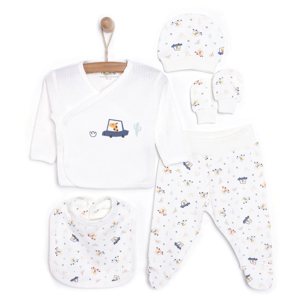 Tiffany 5 Piece Printed Baby Hospital Bag Set (Newborn)