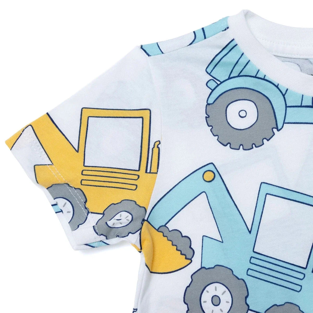 HelloBaby Short Sleeve Jersey Baby T-Shirt (6-9 Months to 4-5 Years) - White