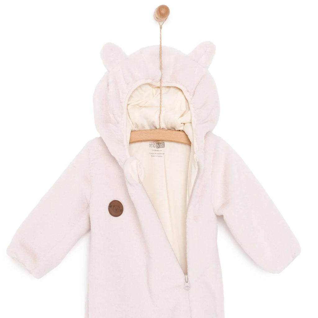 HelloBaby Plush Fleece Baby Pramsuit with Feet (3 Months to 12 Months)