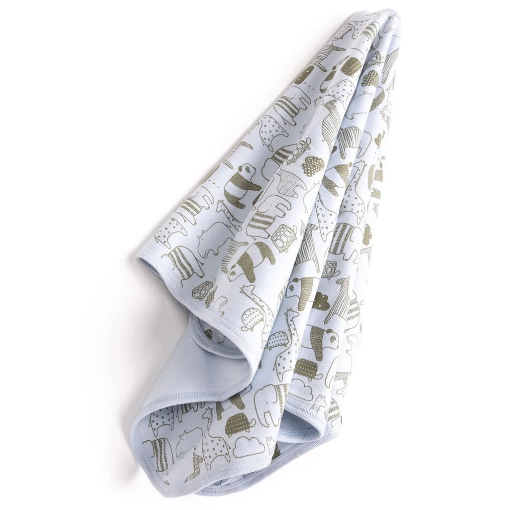 Bebbek Animal Print Jersey Baby Blanket (80 x 80 cm)