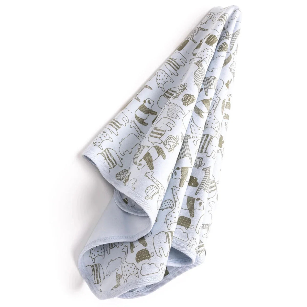 Bebbek Animal Print Jersey Baby Blanket (80 x 80 cm)