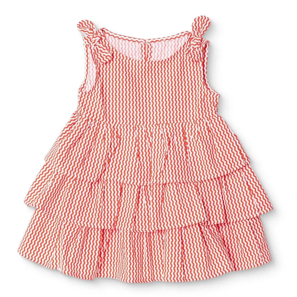HelloBaby Strappy Baby Dress (6-9 Months to 4-5 Years) - Coral Printed
