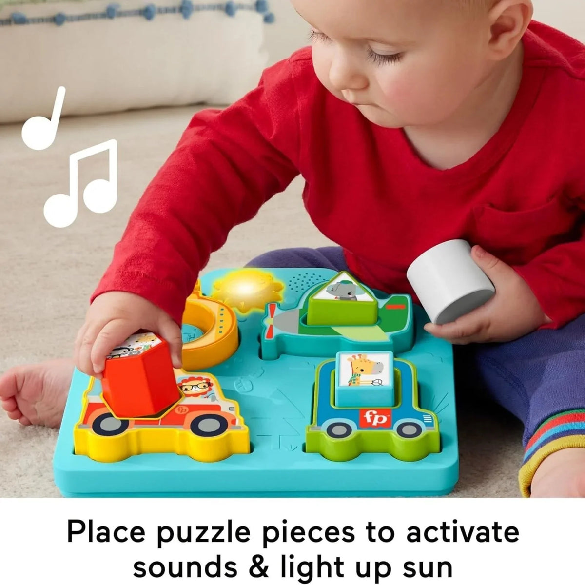 Fisher-Price Shapes & Sounds Vehicle Puzzle Toy