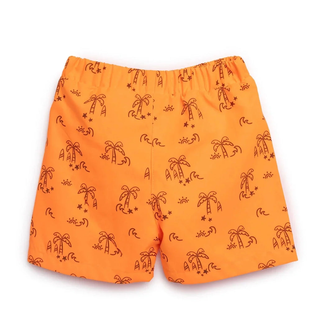 HelloBaby UV Protection Palm Print Baby Swim Shorts (2 Years to 5 Years)