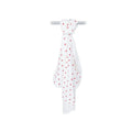 Bebecix Heart Print Jersey Baby Blanket (80 x 90 cm) - Ecru