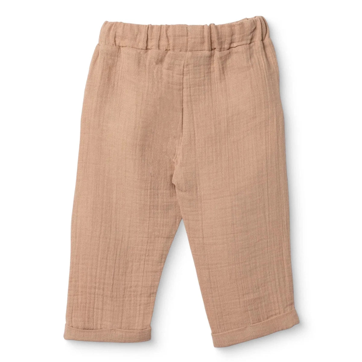 HelloBaby Turn-Up Muslin Baby Trousers (6-9 Months to 4-5 Years) - Beige