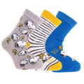 Snooze baby Snoopy 3 Pack Ankle Baby Socks (Newborn to 4-5 Years)
