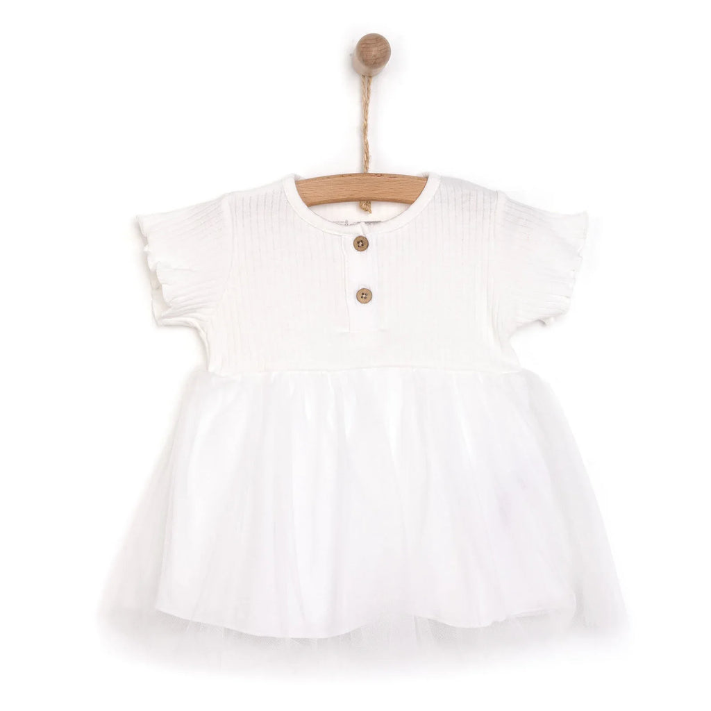 HelloBaby Short Sleeve Interlock Baby Dress (3 Months to 12 Months)