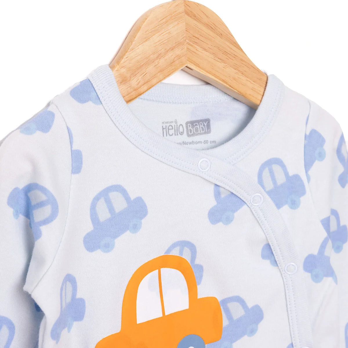 HelloBaby Long Sleeve Baby Sleepsuit with Feet (Newborn to 9 Months)