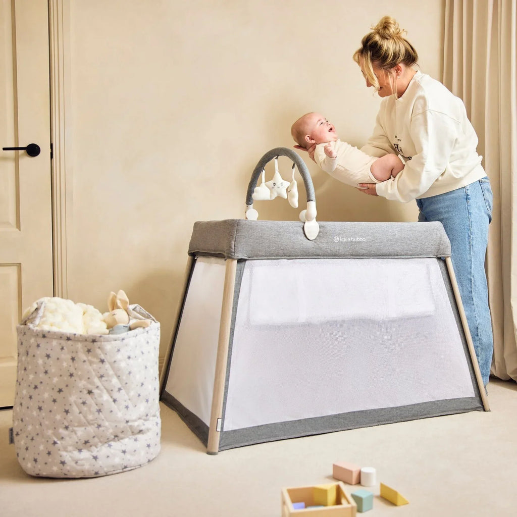 Ickle Bubba Scout 3-in-1 Travel Crib Cot & Playpen - Ash Grey