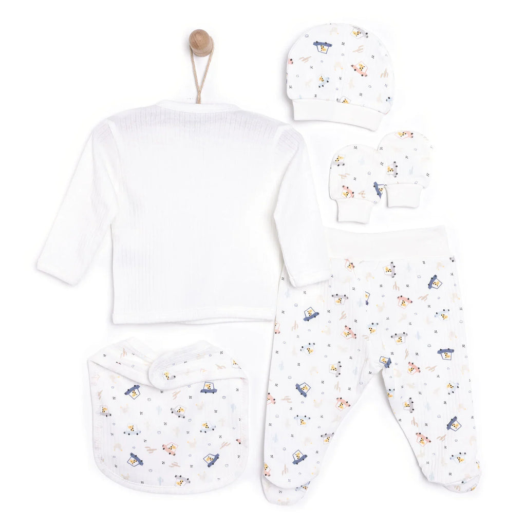 Tiffany 5 Piece Printed Baby Hospital Bag Set (Newborn)