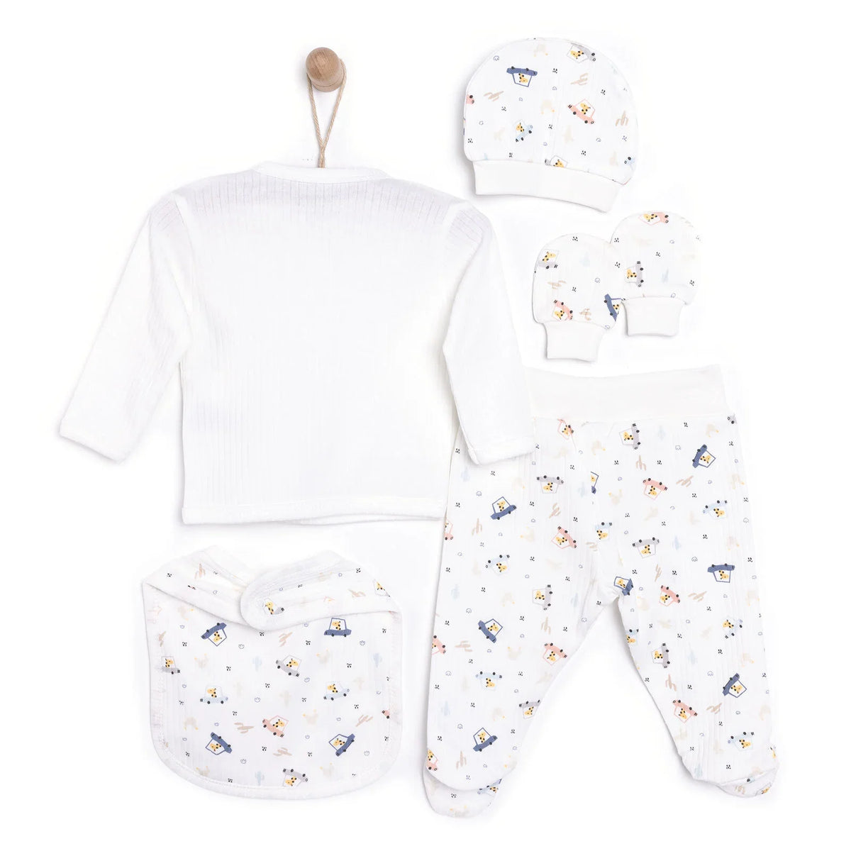 Tiffany 5 Piece Printed Baby Hospital Bag Set (Newborn)