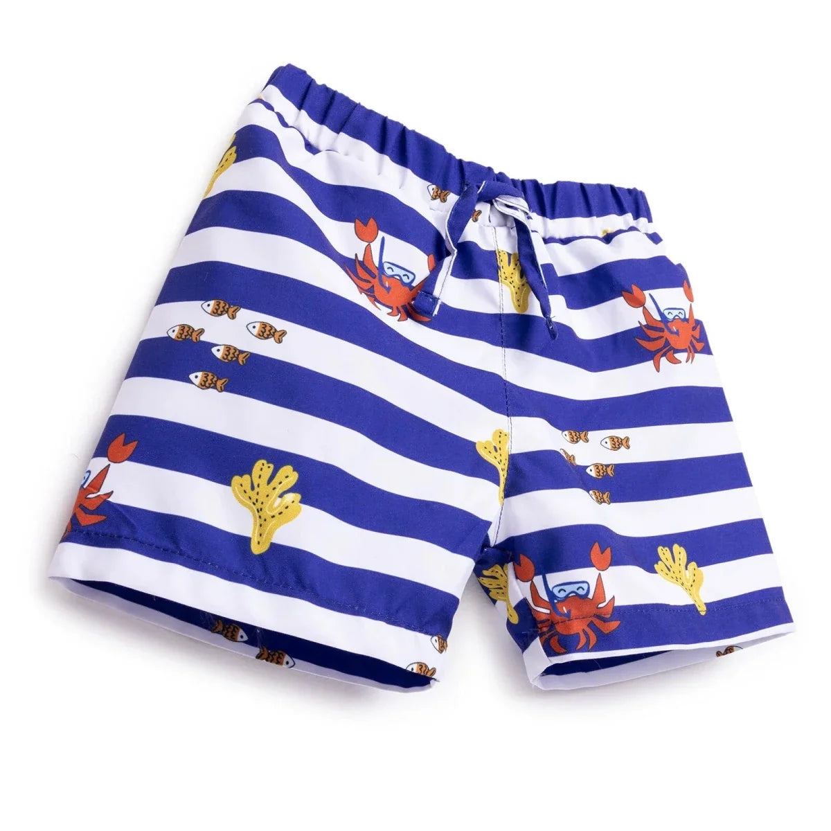 HelloBaby UV Protection Striped Crab Print Baby Swim Shorts (2 Years to 5 Years)