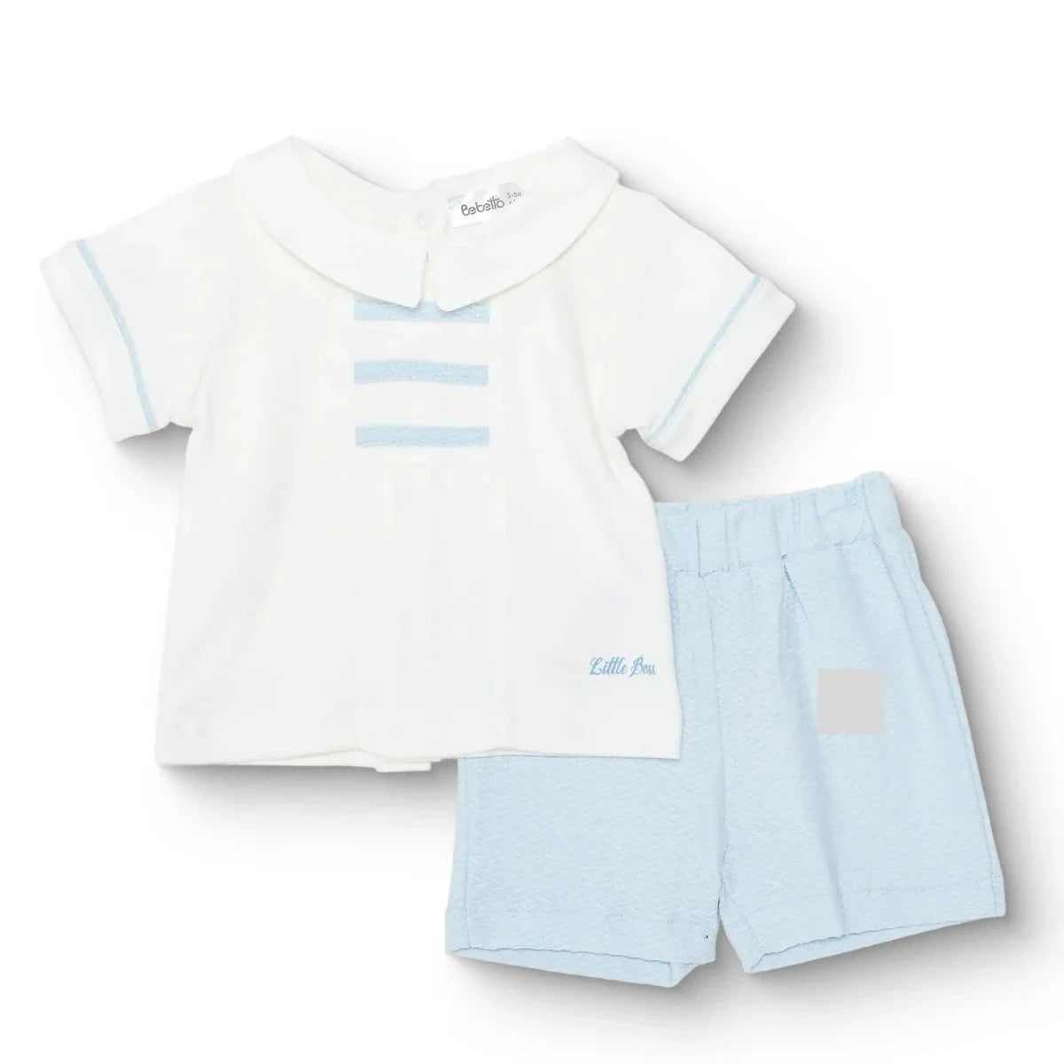 Bebetto Short Sleeve Baby T-Shirt & Shorts Set (1-3 Months to 12 Months) - Blue