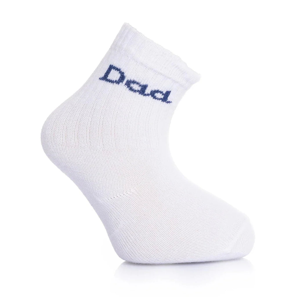 HelloBaby 3 Pack Mummy & Daddy Print Ankle Baby Socks (Newborn to 3-4 Years)