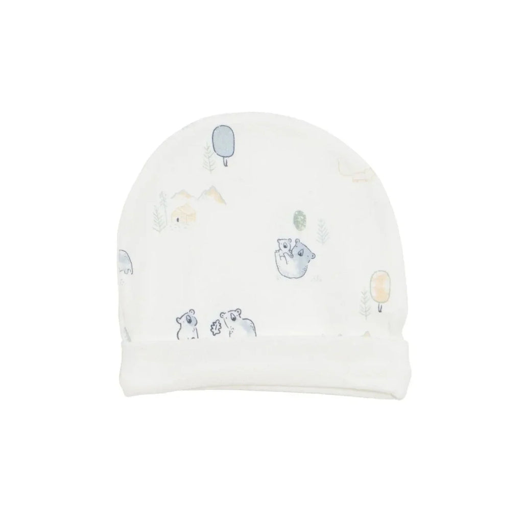 Aziz Bebe 5 Piece Happy Little Bear Print Envelope Neck Baby Hospital Bag Set (Newborn)