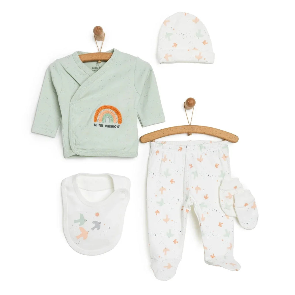 Little Life 5 Piece Baby Hospital Bag Set on a Hanger (Newborn)