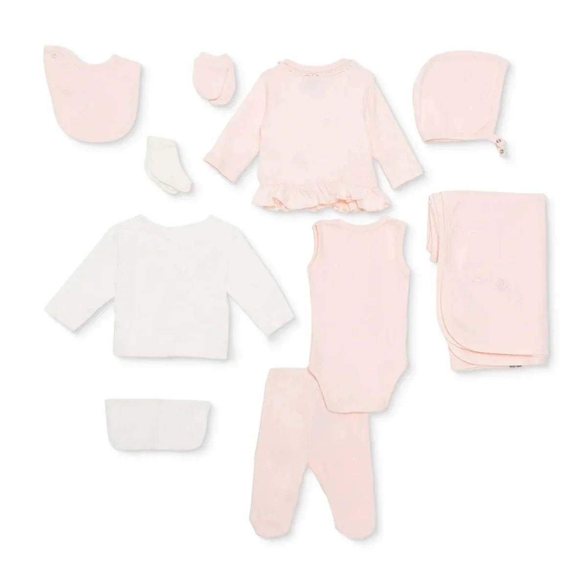 HelloBaby 10 Piece V Neck Baby Hospital Bag Set (Newborn)
