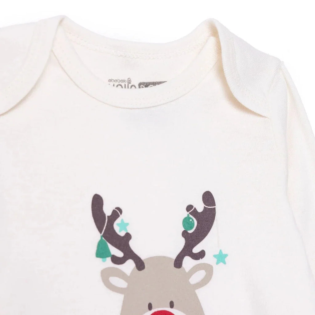 HelloBaby 2 Pack Festive Print Long Sleeve Baby Bodysuits (1-3 Months to 2-3 Years)
