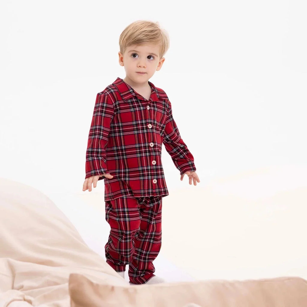 HelloBaby Festive Print Peter Pan Collar Baby Pyjama Set (3-6 Months to 4 Years)