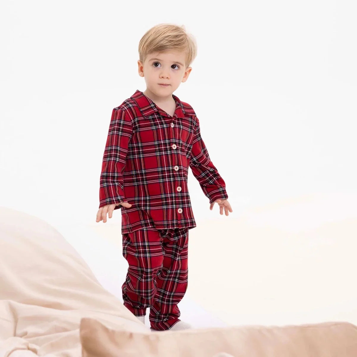 HelloBaby Festive Print Peter Pan Collar Baby Pyjama Set (3-6 Months to 4 Years)