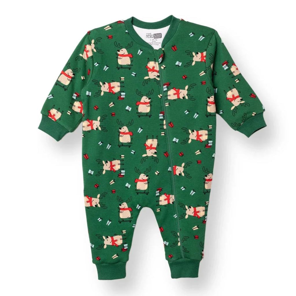 HelloBaby Reindeer Print 2.5 Tog Long Sleeve Baby Sleep Bag with Legs (9 Months to 5 Years)