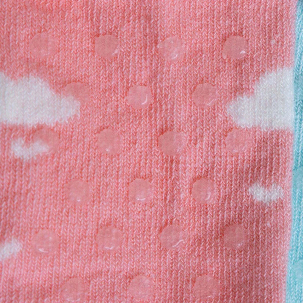 HelloBaby 3 Pack Heart Print Non-Slip Baby Socks (Newborn to 4-5 Years) - Pink Printed