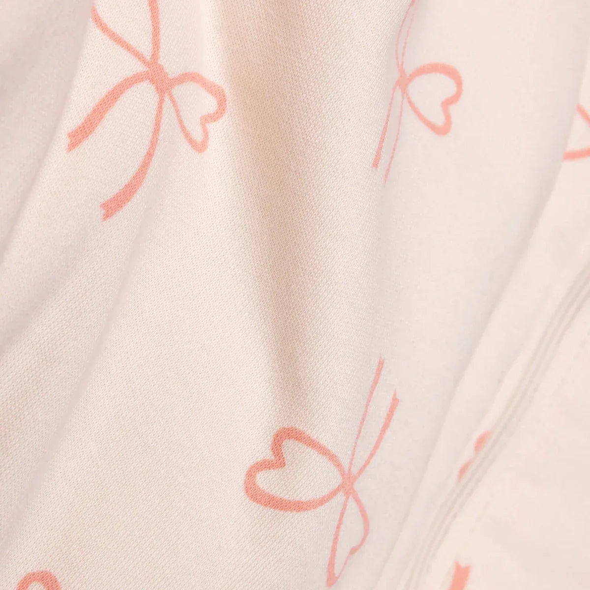 HelloBaby Bow Print 2.5 Tog Long Sleeve Baby Sleep Bag with Legs (9 Months to 5 Years) - Salmon