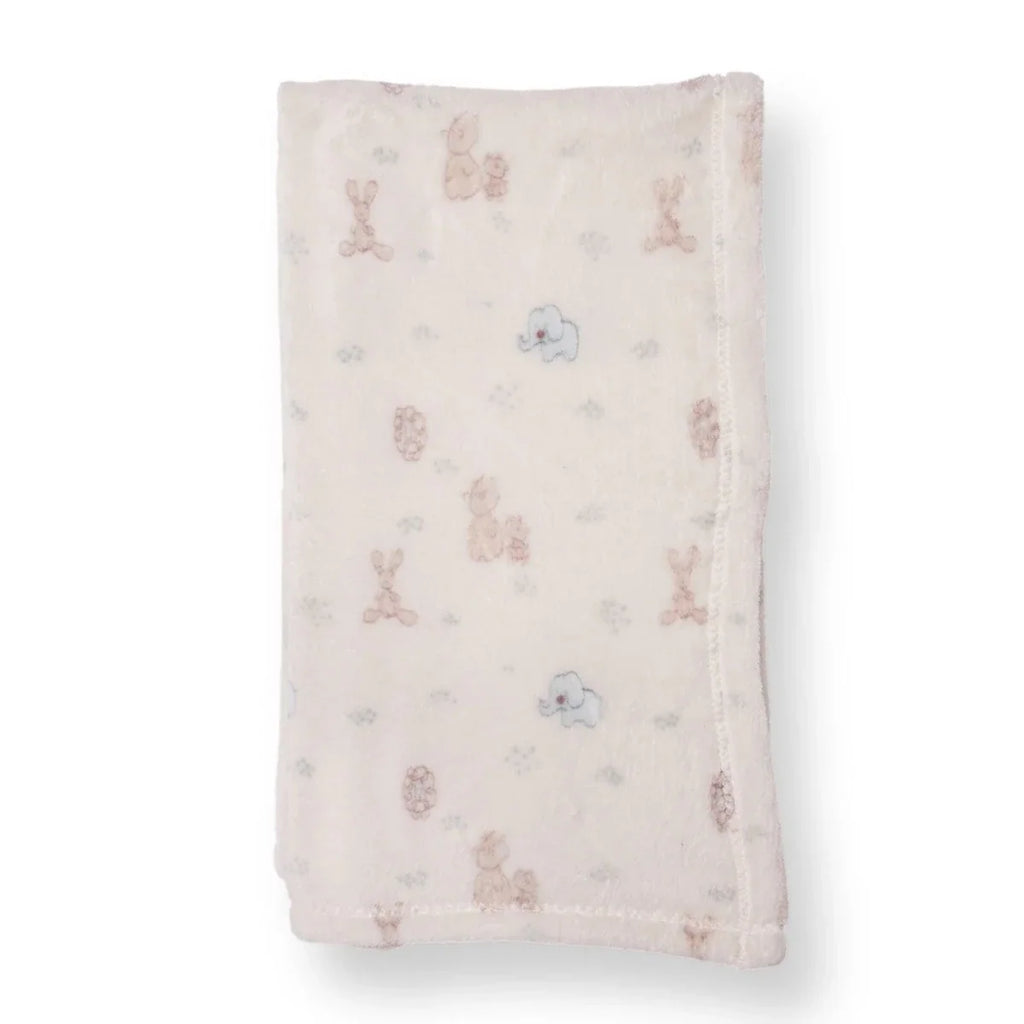 Little Dreams Animal Print Wellsoft Fleece Baby Blanket (90 x 110 cm)