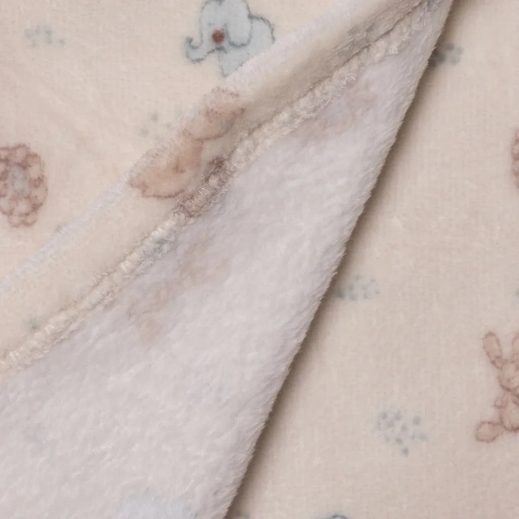 Little Dreams Animal Print Wellsoft Fleece Baby Blanket (90 x 110 cm)