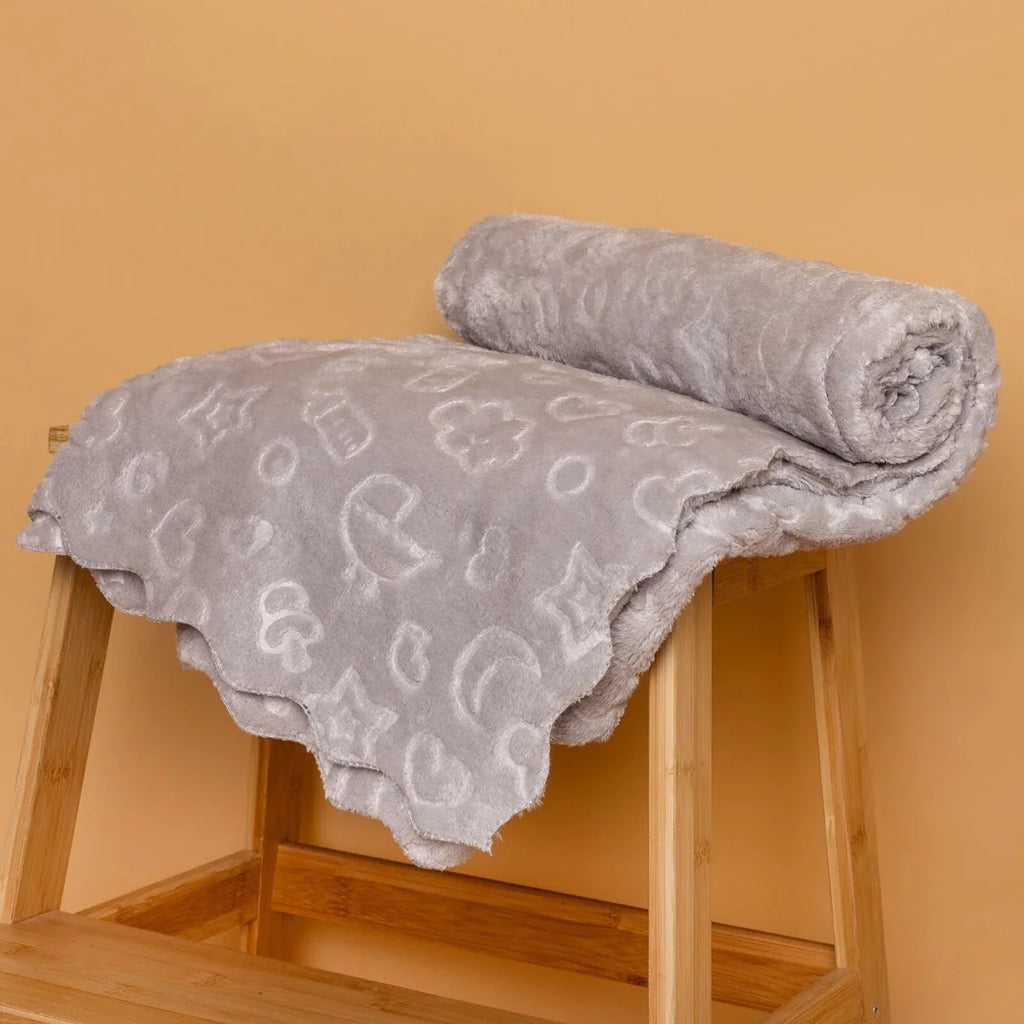 Little Dreams Sky Print Wellsoft Fleece Baby Blanket (90 x 110 cm)