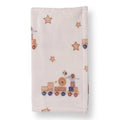Little Dreams Train Print Wellsoft Fleece Baby Blanket (90 x 110 cm) - Ecru