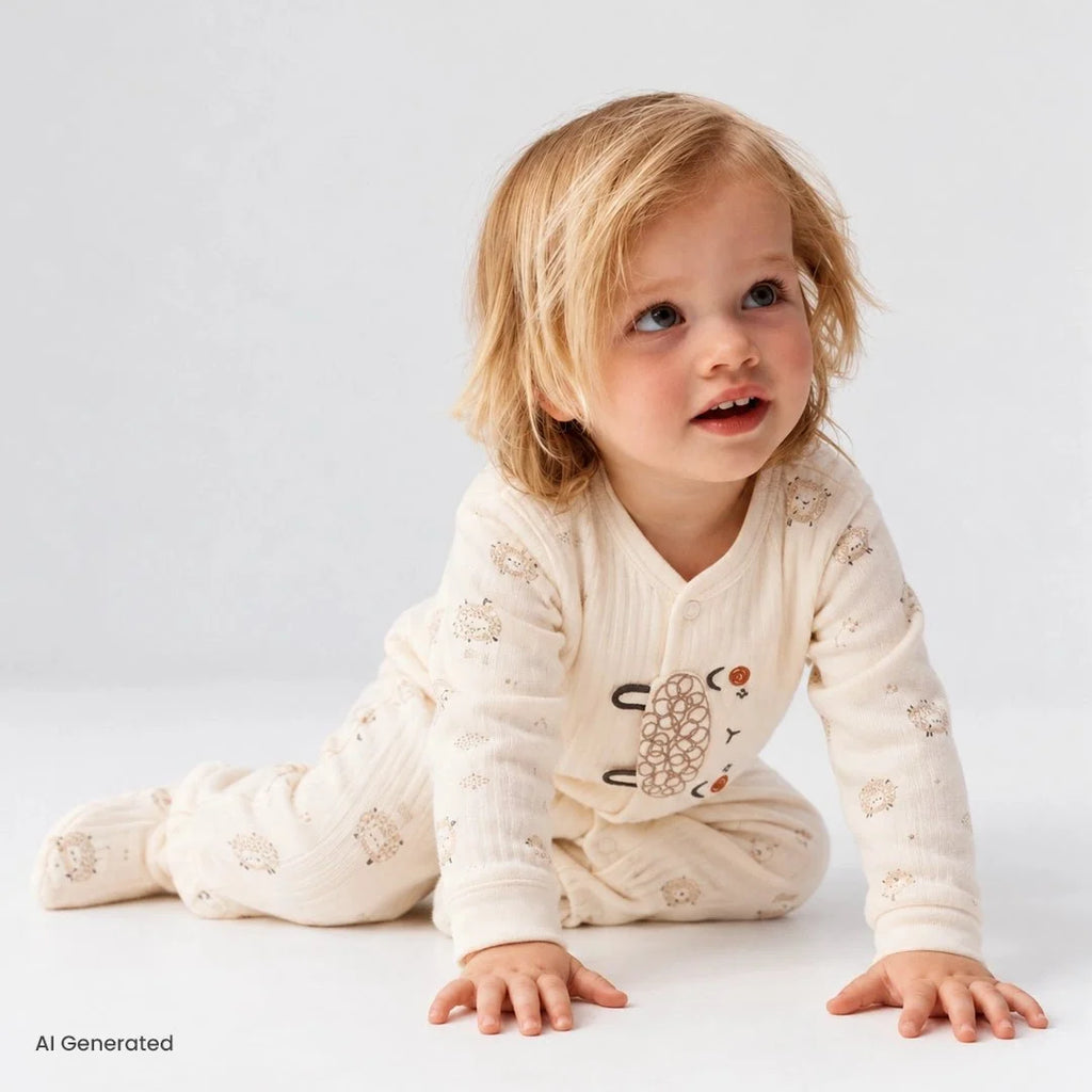 Bebetto Baby Sleepsuit with Feet (Newborn to 6 Months)