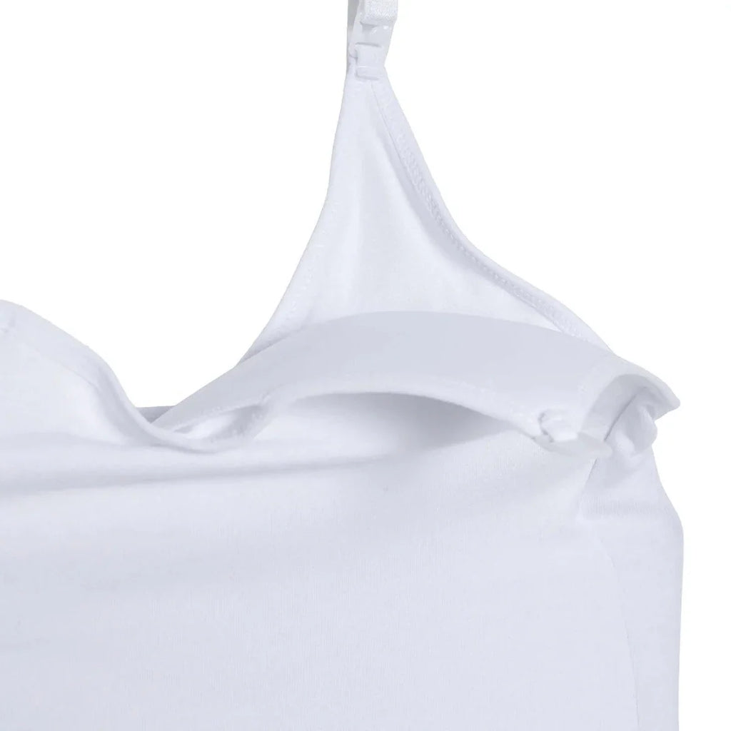 Baby Mom Women's Nursing Vest (S to 2XL) - White