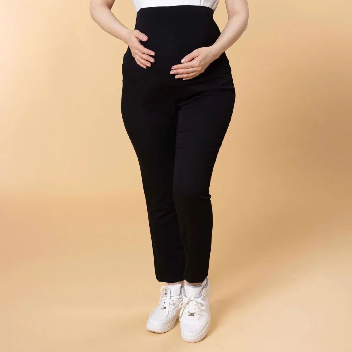 Baby Mom Women's Maternity Denim Jeans (S to 2XL) - Black