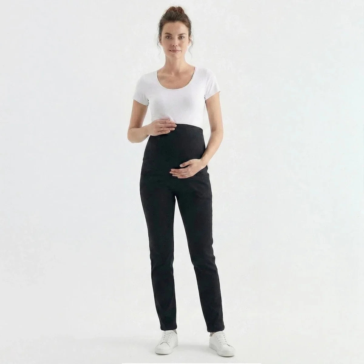 Baby Mom Women's Maternity Denim Jeans (S to 2XL) - Black