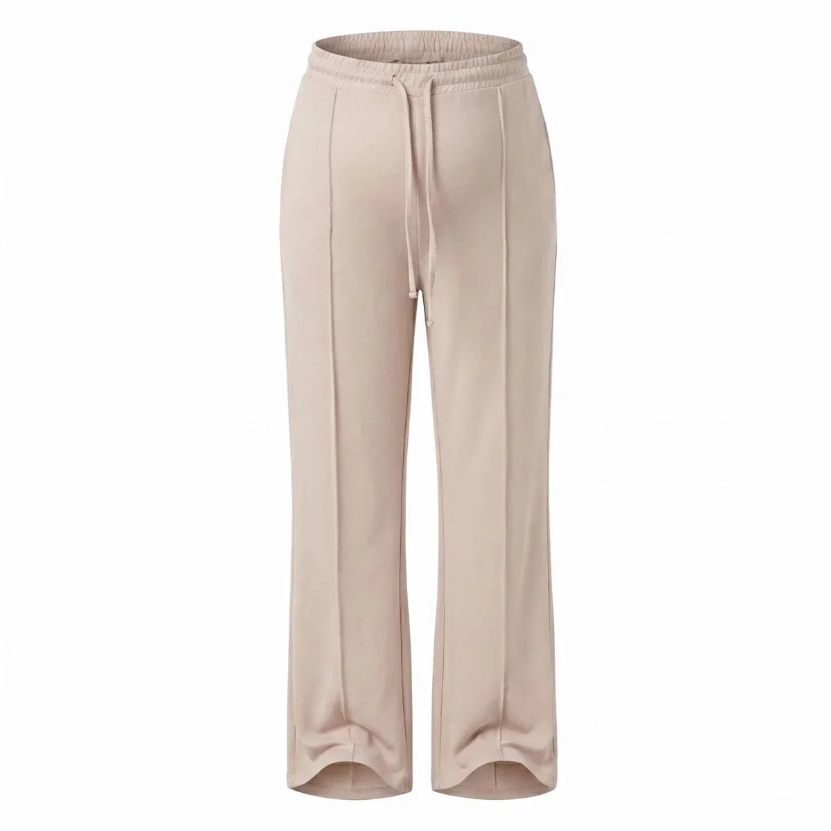 Baby Mom Women's Drawstring Maternity Modal Joggers (S to 2XL) - Beige