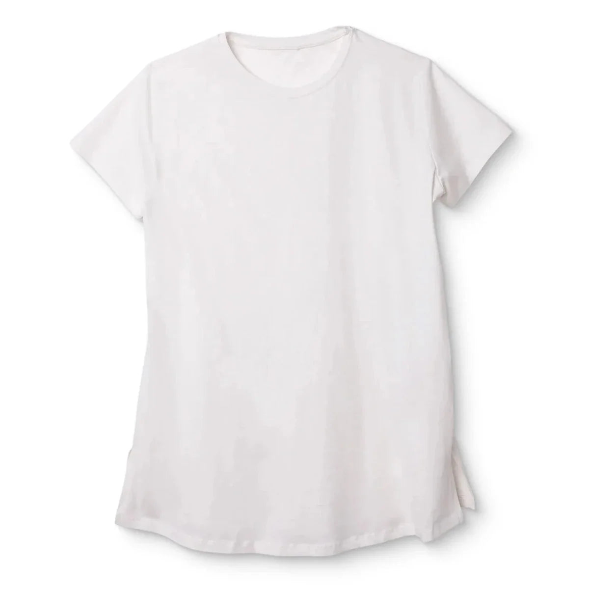 Baby Mom Plain Women's Maternity Short Sleeve T-Shirt (S to 2XL) - White